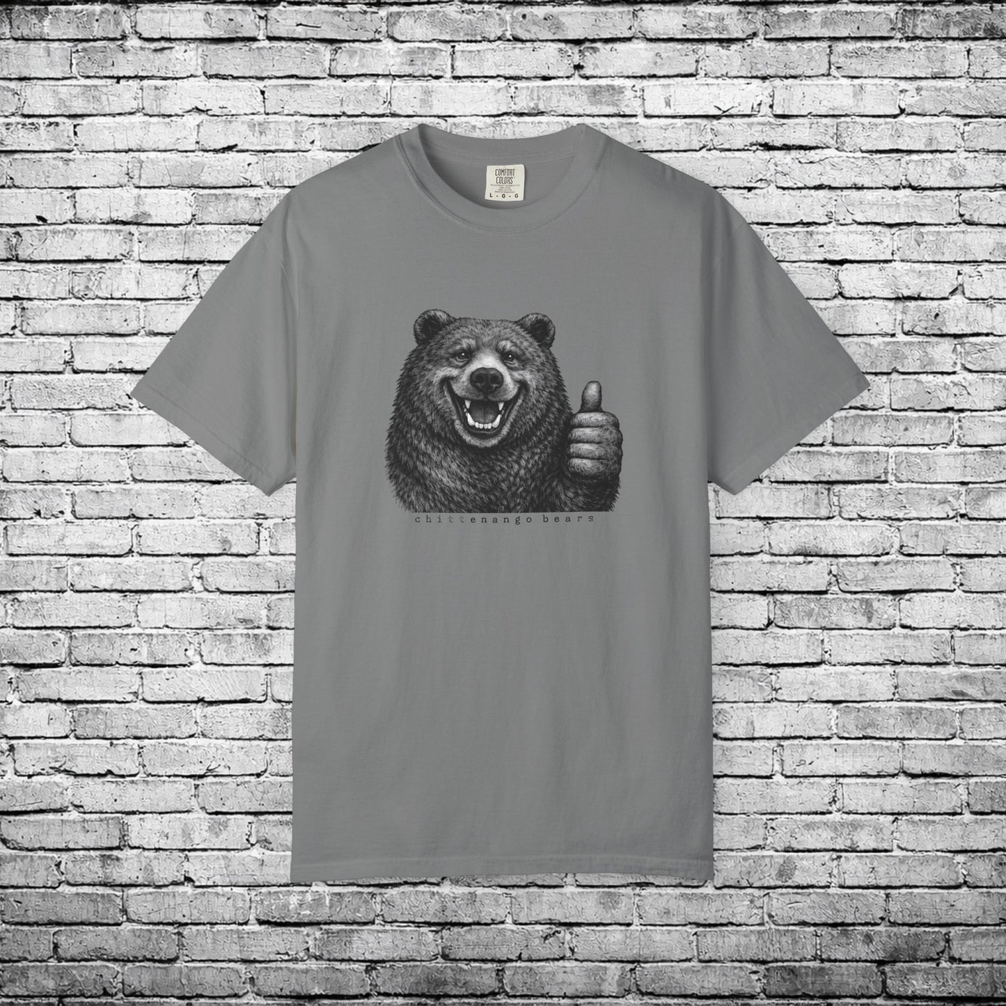 Chittenango Bear Thumbs Up T (Comfort Colors Brand)