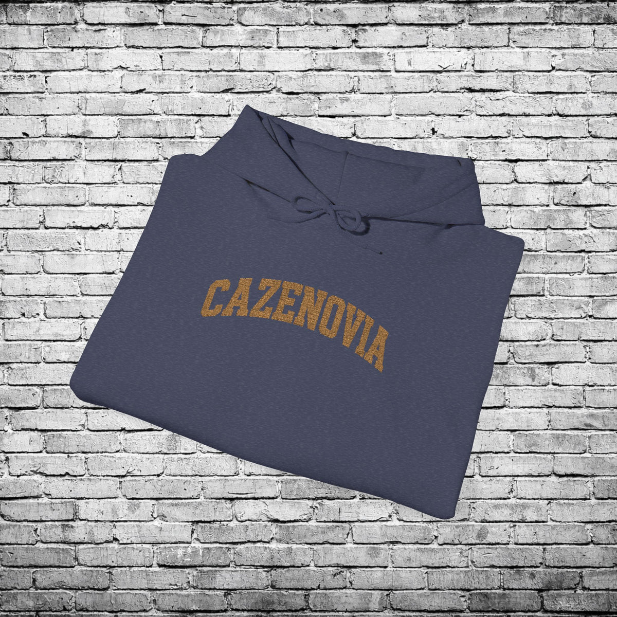 Cazenovia Gold Embroidered Hoodie
