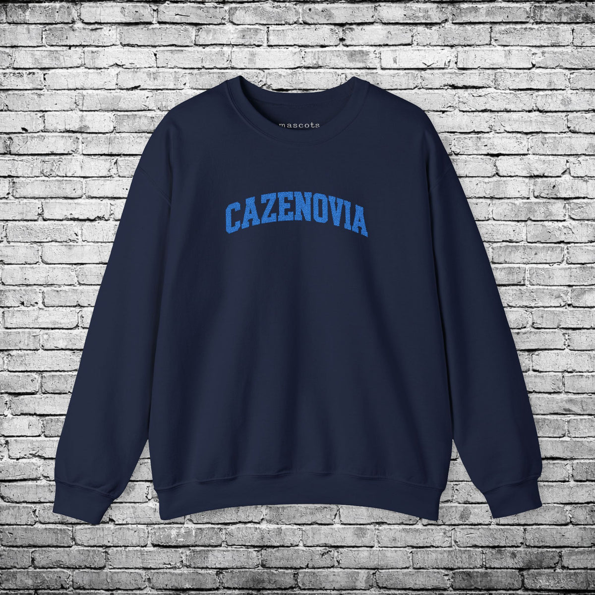 Cazenovia Blue Embroidered Sweatshirt