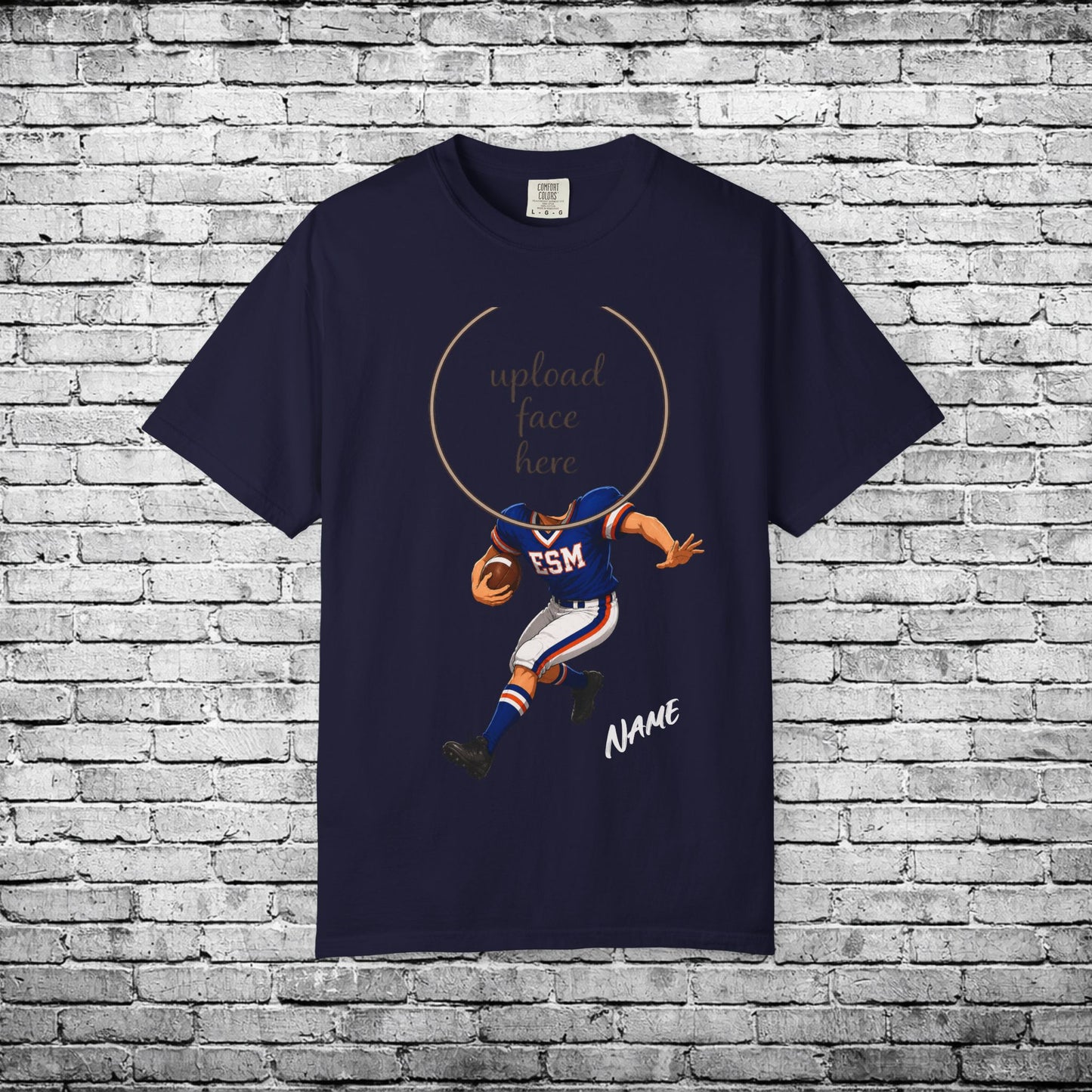 ESM Football Custom Caricature T - Comfort Colors Brand