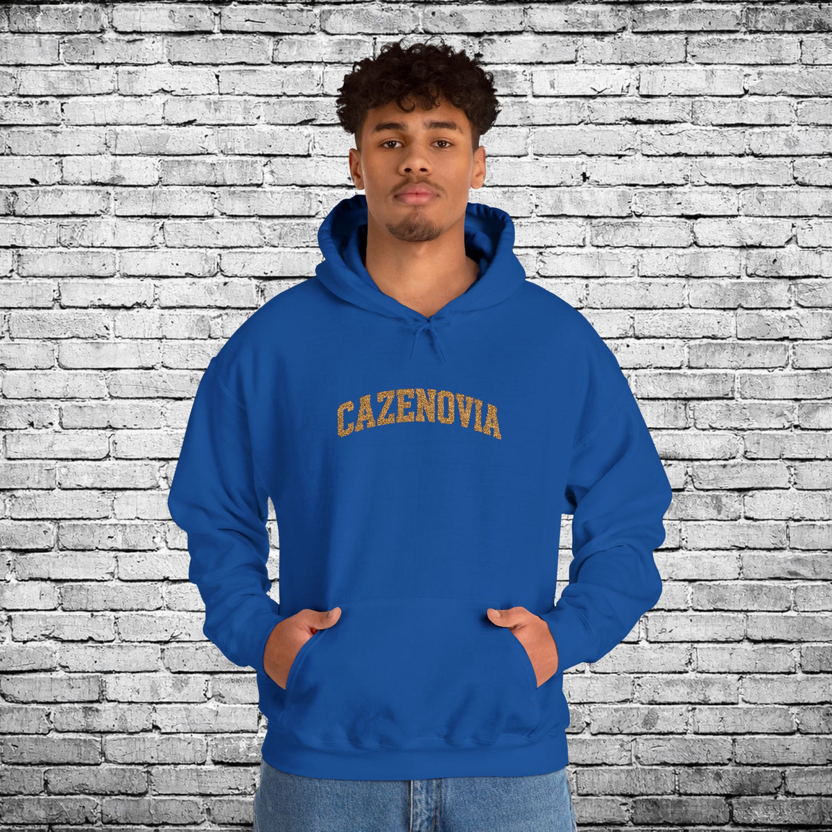 Cazenovia Gold Embroidered Hoodie