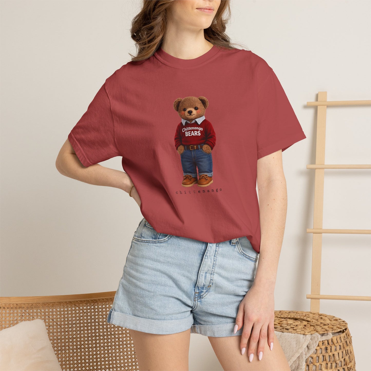 Chittenango Red Sweater Bear T - Comfort Colors Brand