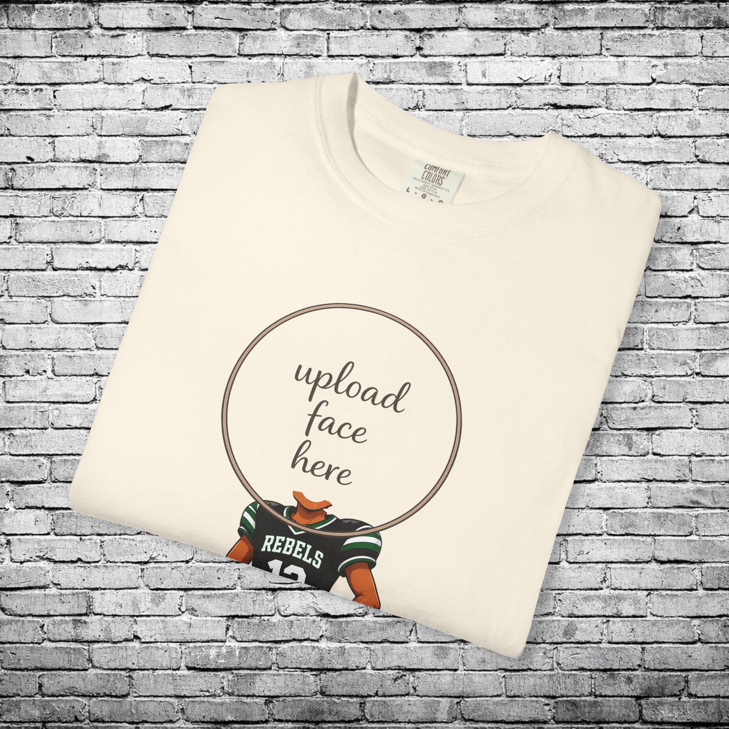 Rebels Football (Dark Skin Tone) - Custom Caricature T - Custom Colors Brand