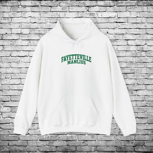 Fayetteville Manlius Green Embroidered Hoodie