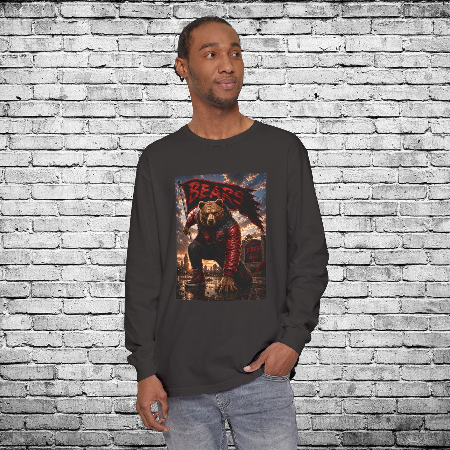 Chittenango Super Hero Long Sleeve T - Comfort Colors