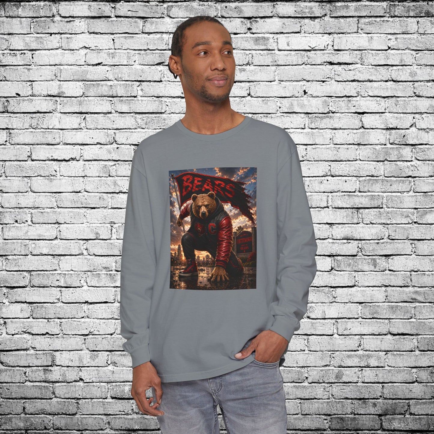 Chittenango Super Hero Long Sleeve T - Comfort Colors
