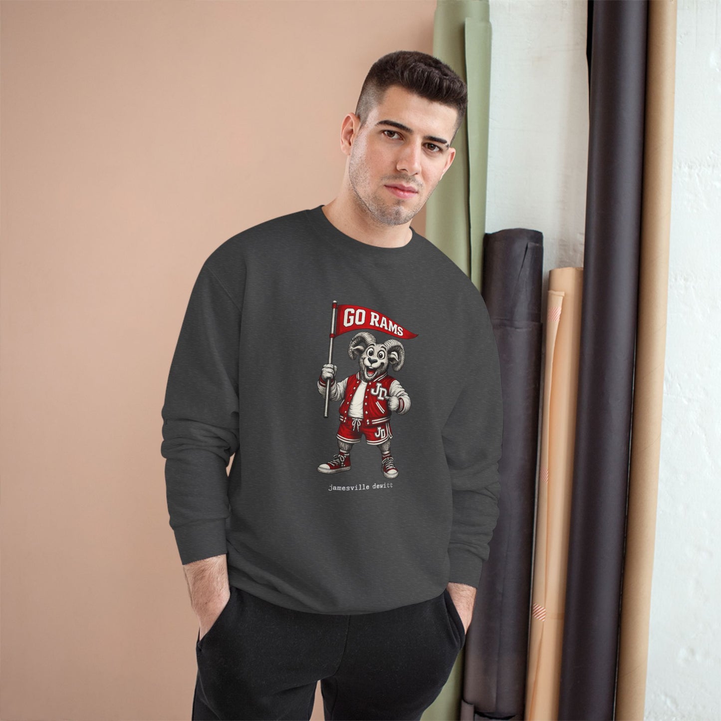 Jamesville Dewitt Ram Sweatshirt - Champion Brand