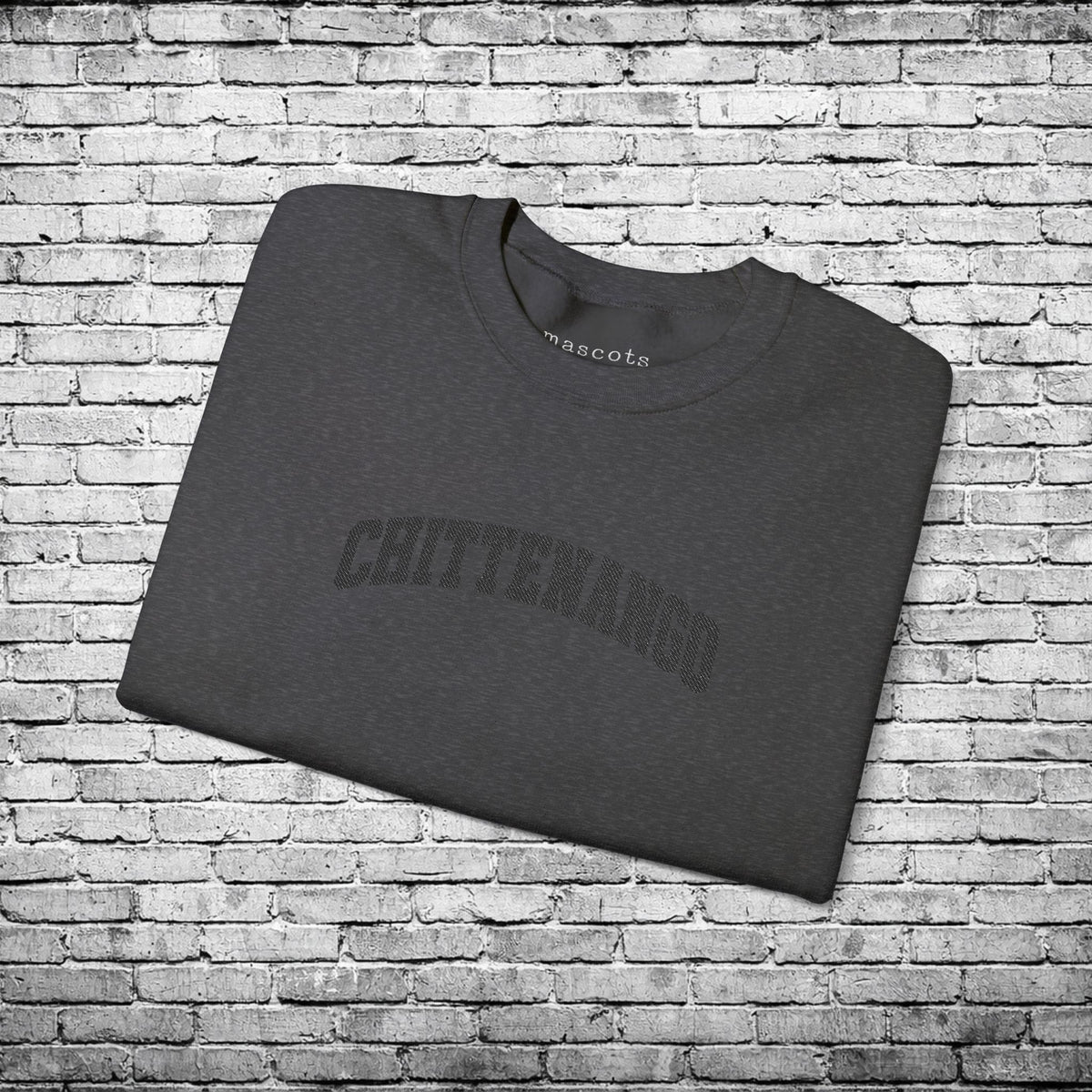 Chittenango Black Embroidered Sweatshirt