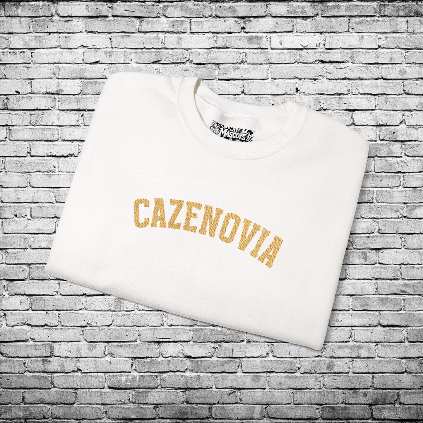 Cazenovia Gold Embroidered Sweatshirt