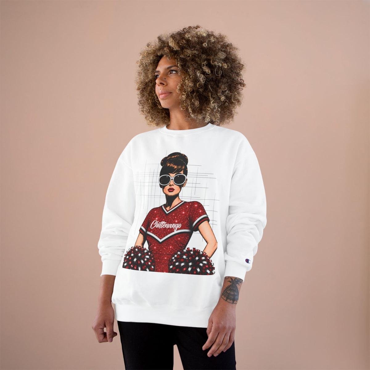 Chittenango Cheerleader Sweatshirt. - Comfort Colors