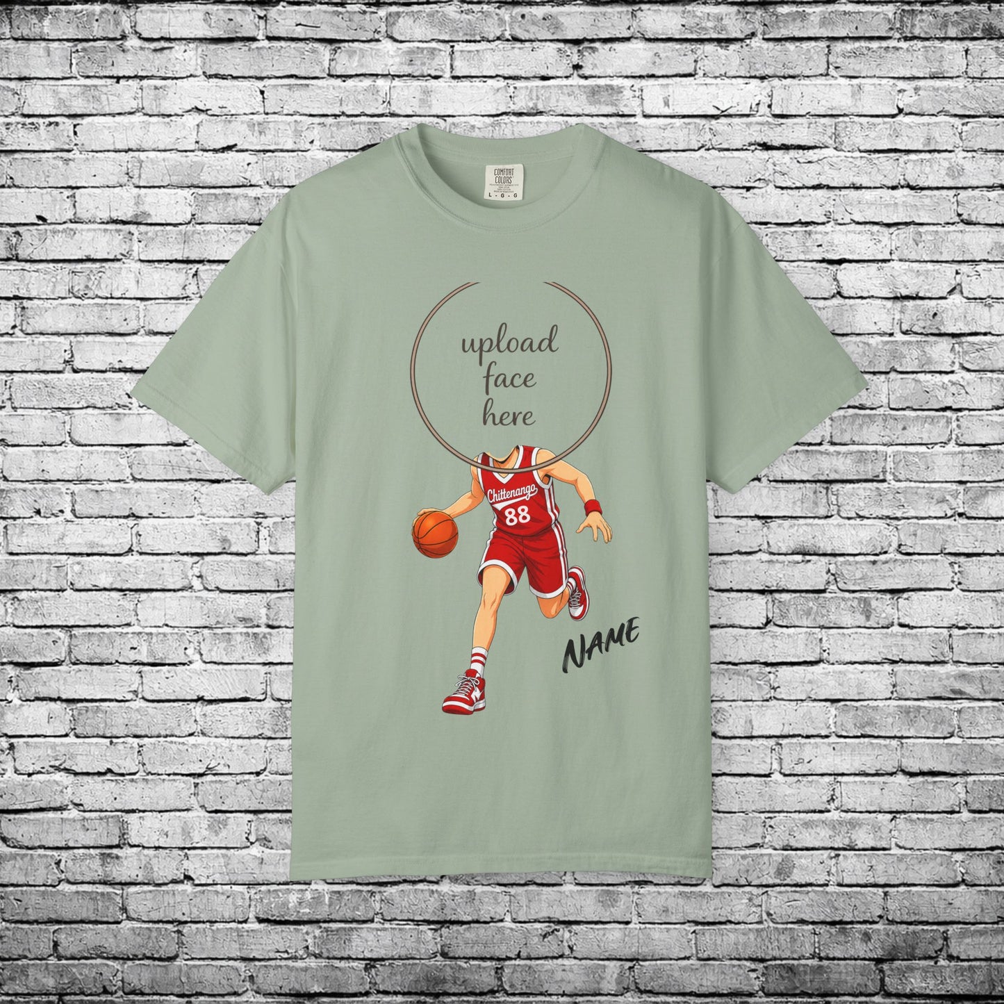 Chittenango Basketball Custom Caricature T - Comfort Colors Brand