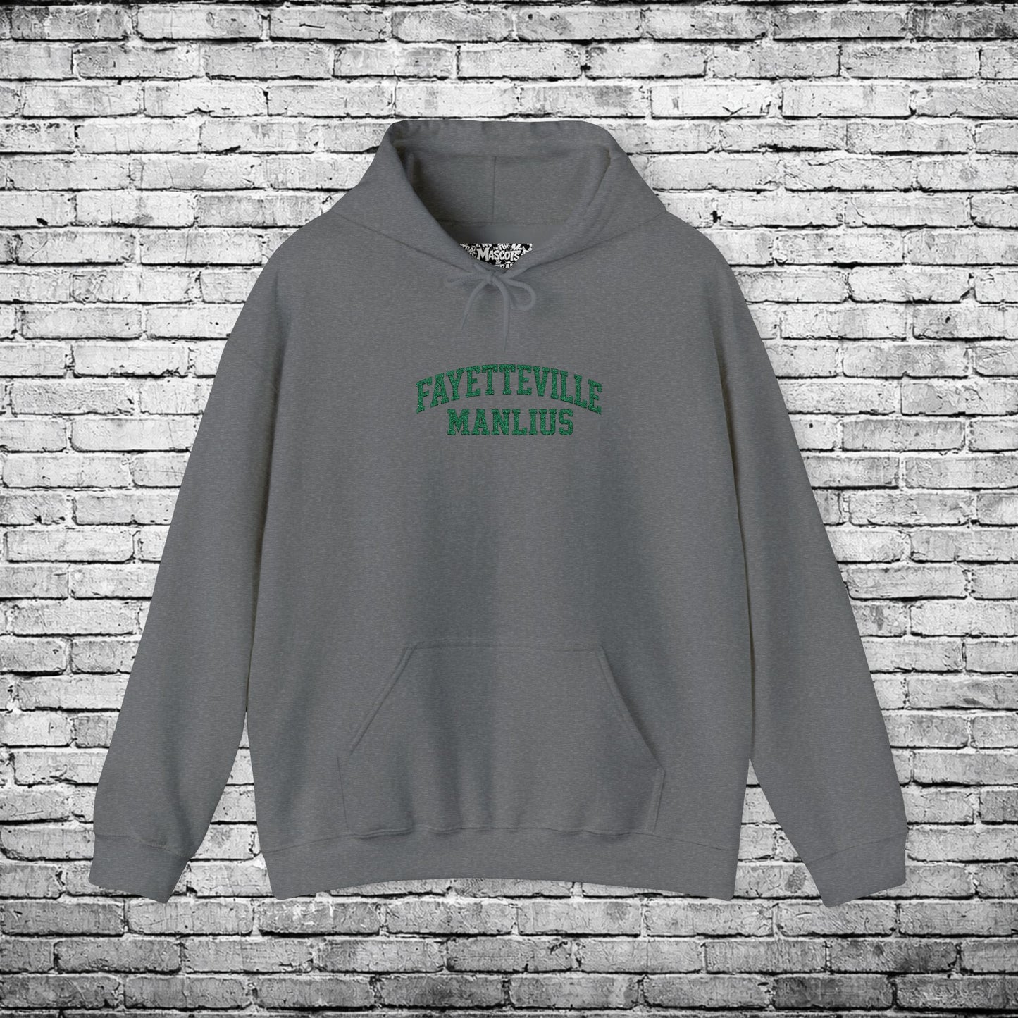 Fayetteville Manlius Green Embroidered Hoodie