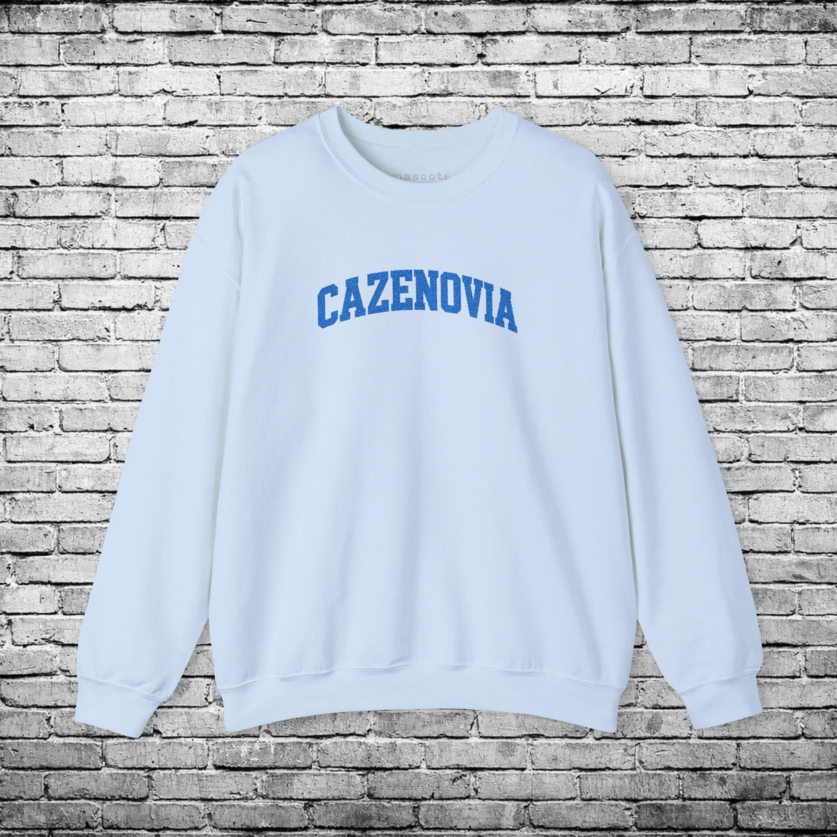 Cazenovia Blue Embroidered Sweatshirt