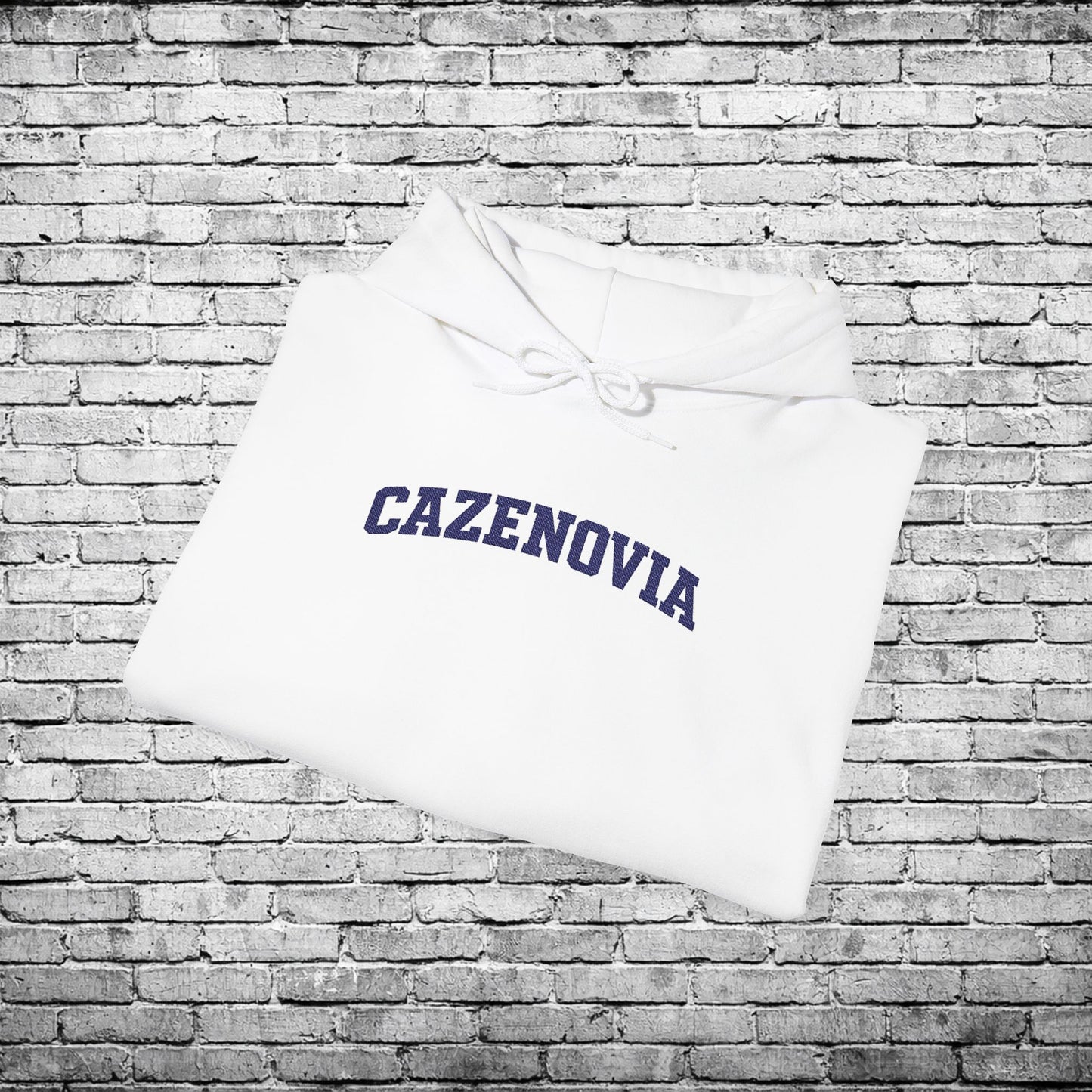 Cazenovia Blue Embroidered Hoodie