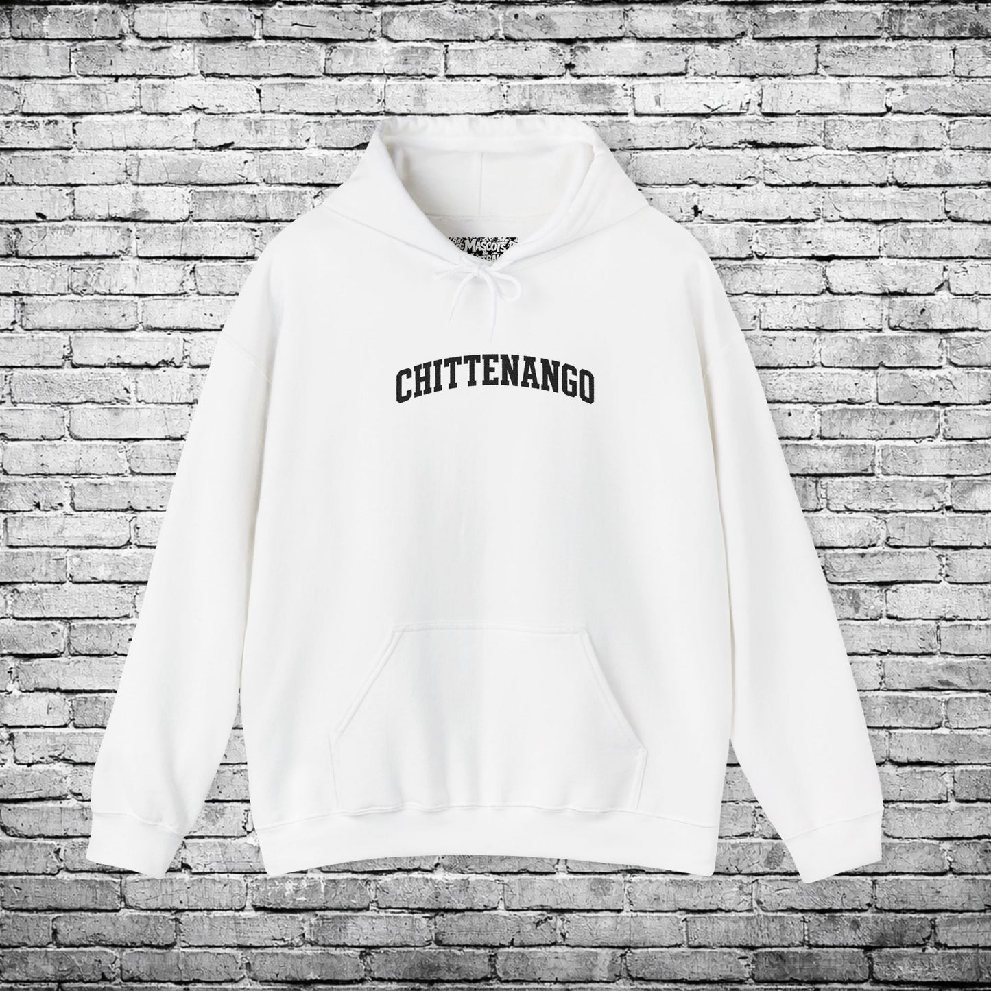 Chittenango Black Embroidered Hoodie