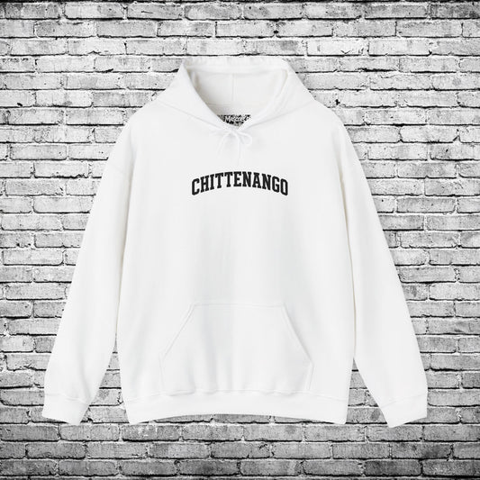 Chittenango Black Embroidered Hoodie