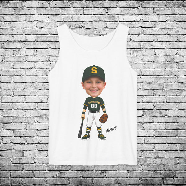 Sports Zone Custom Caricature Tank Top - Comfort Colors Brand