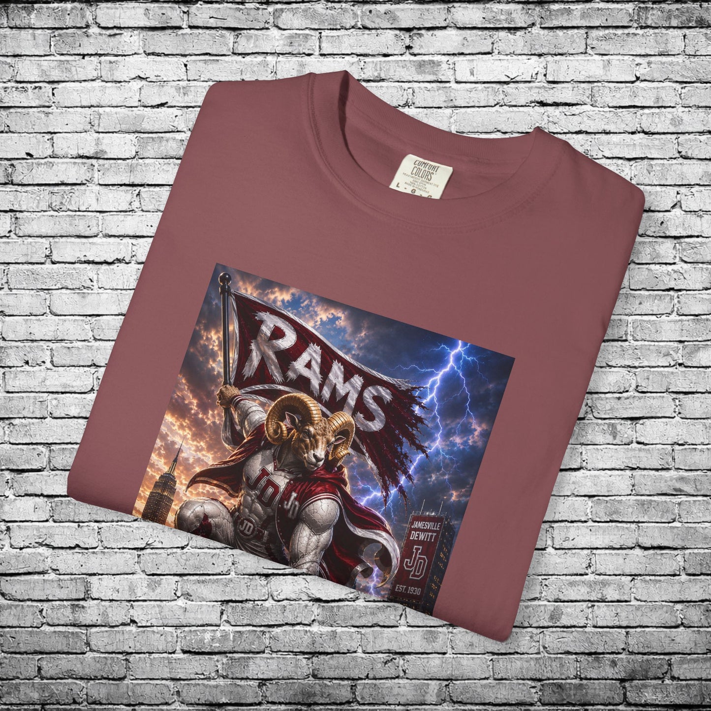 Jamesville Dewitt Superhero Ram T - Comfort Colors Brand