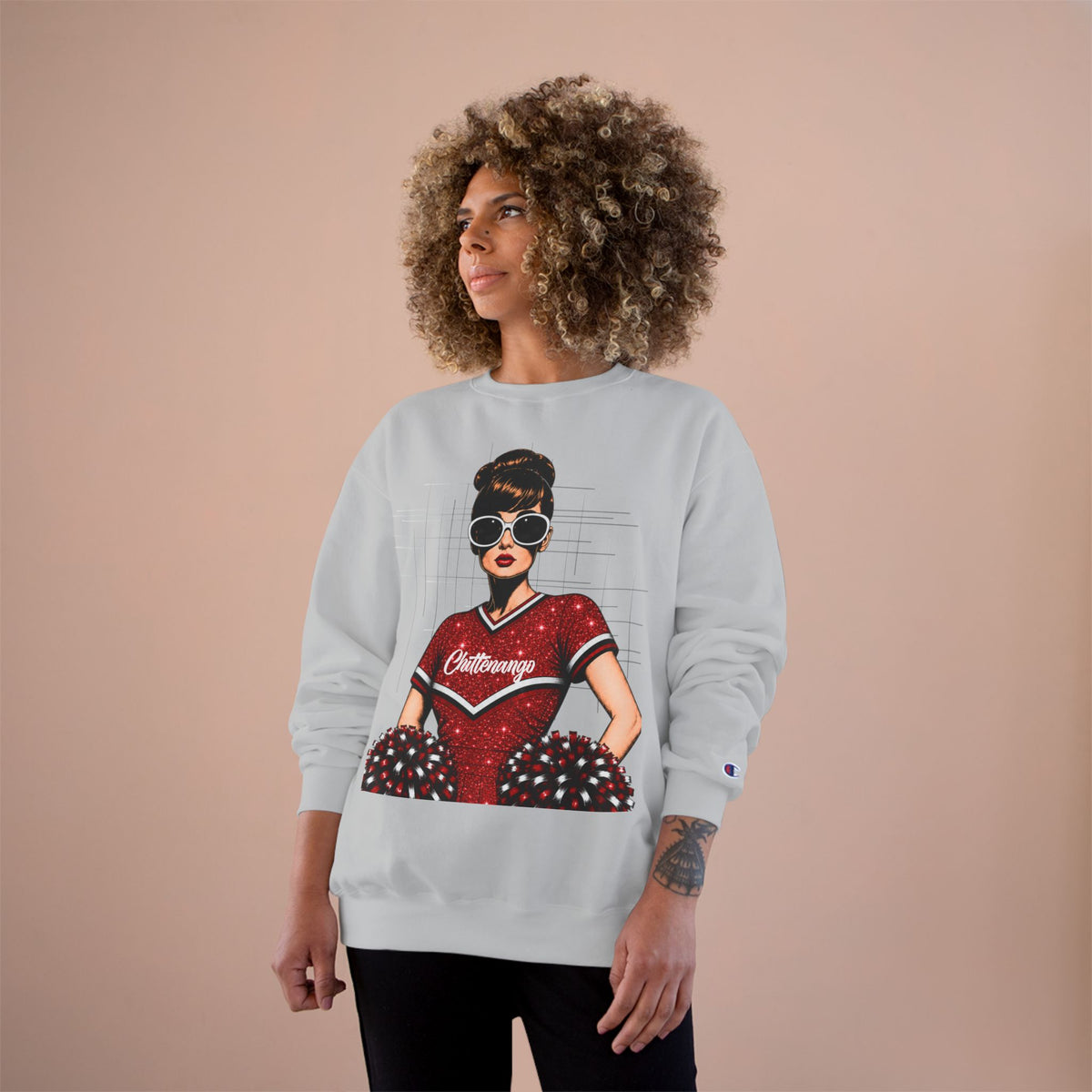 Chittenango Cheerleader Sweatshirt. - Comfort Colors
