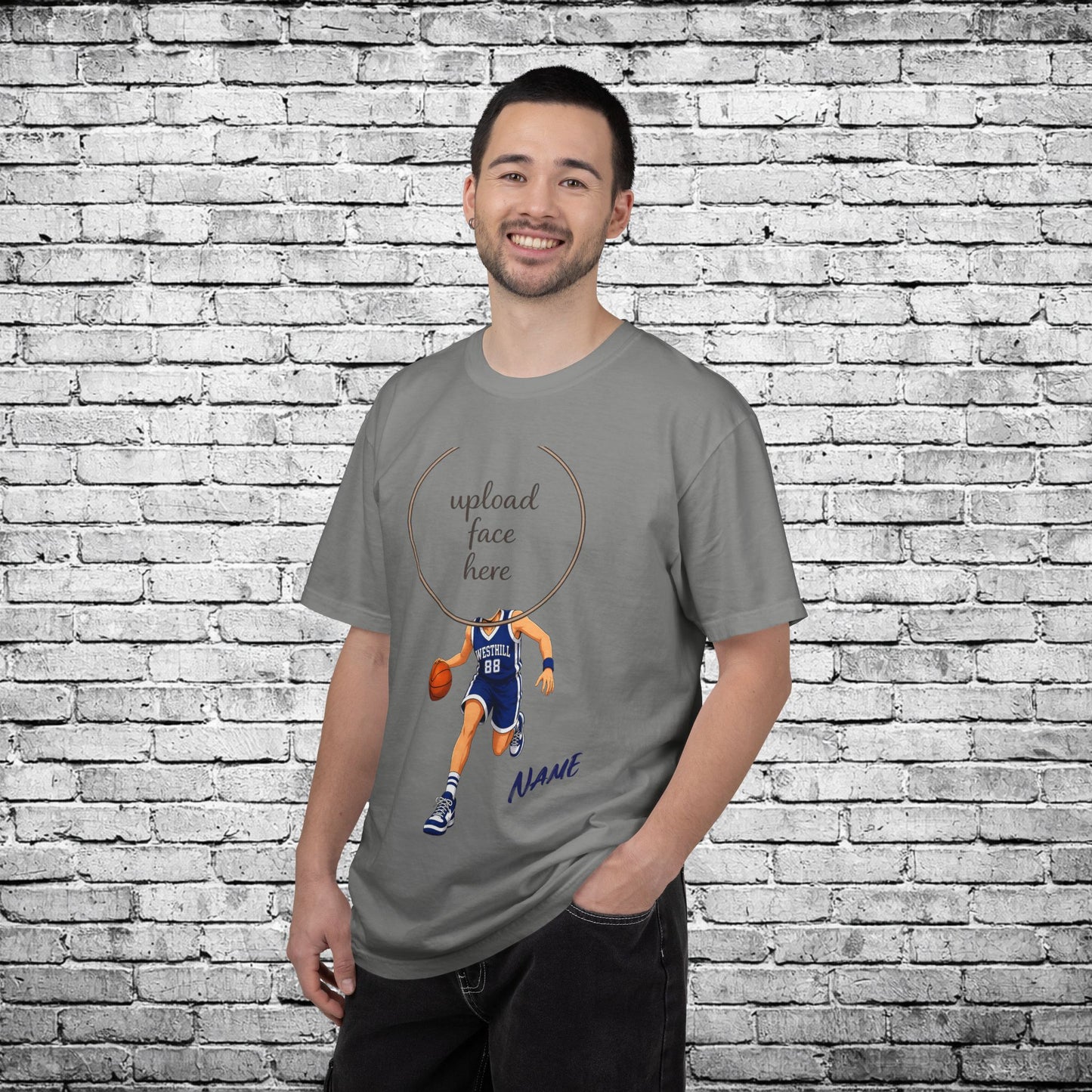 Westhill Basketball (Female) Custom Caricature T - Comfort Colors Brand