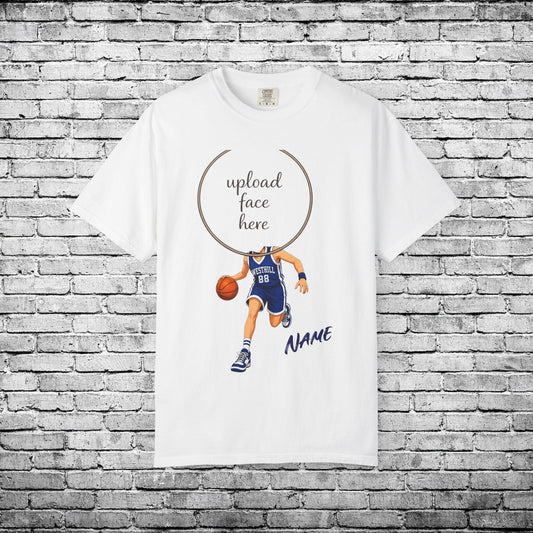 Westhill Basketball (Female) Custom Caricature T - Comfort Colors Brand
