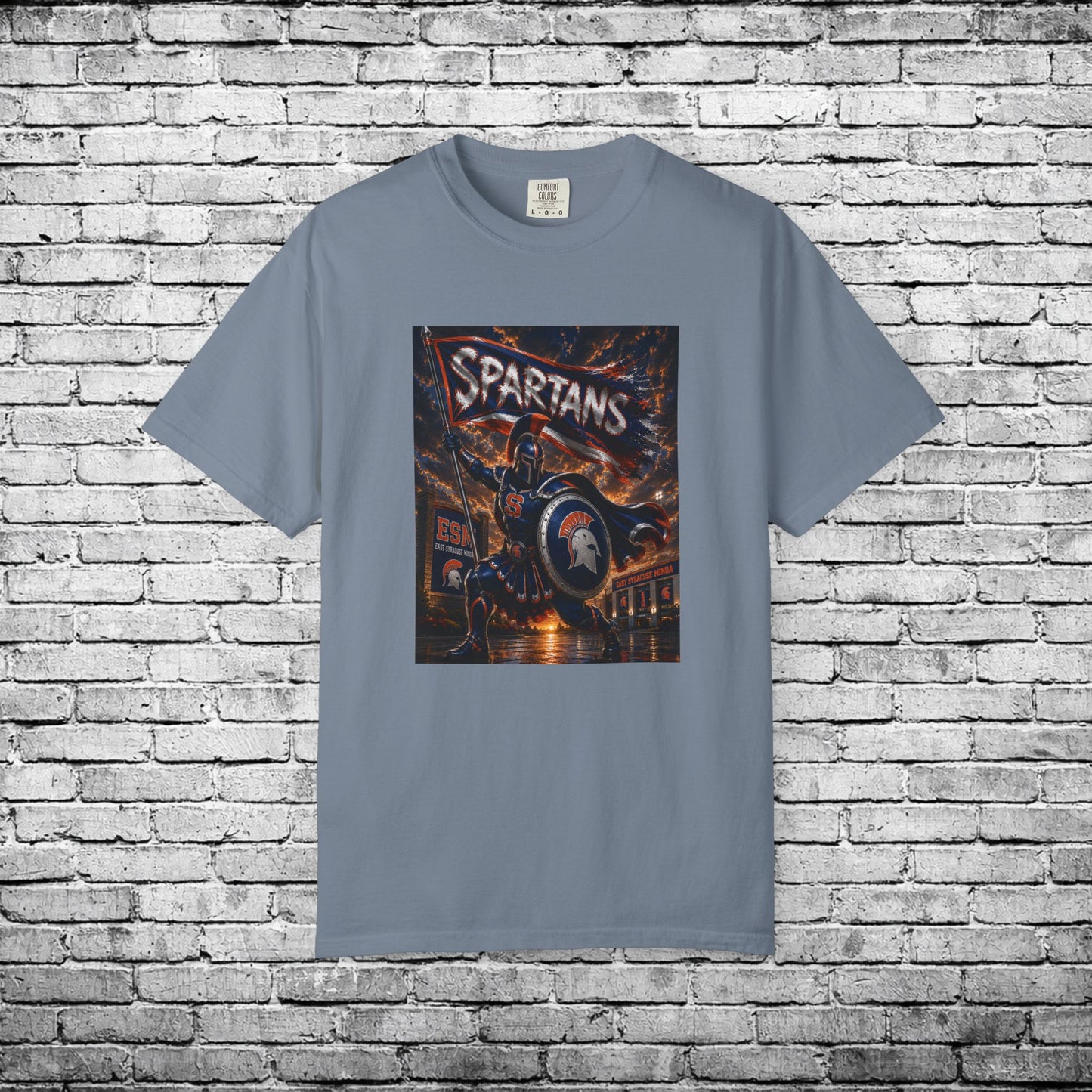 ESM Superhero Spartan T - Comfort Colors Brand