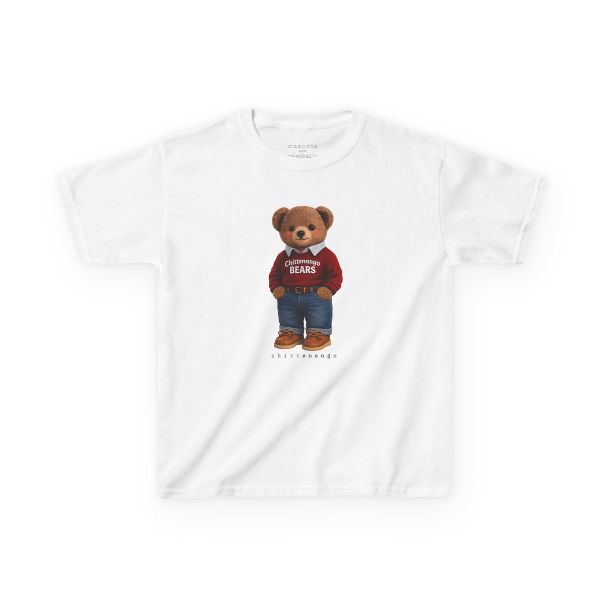 Kids Red Sweater Chittenango Bear T