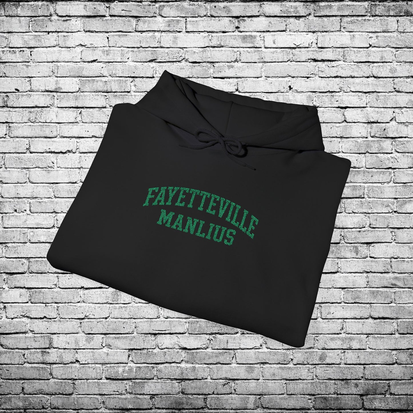 Fayetteville Manlius Green Embroidered Hoodie