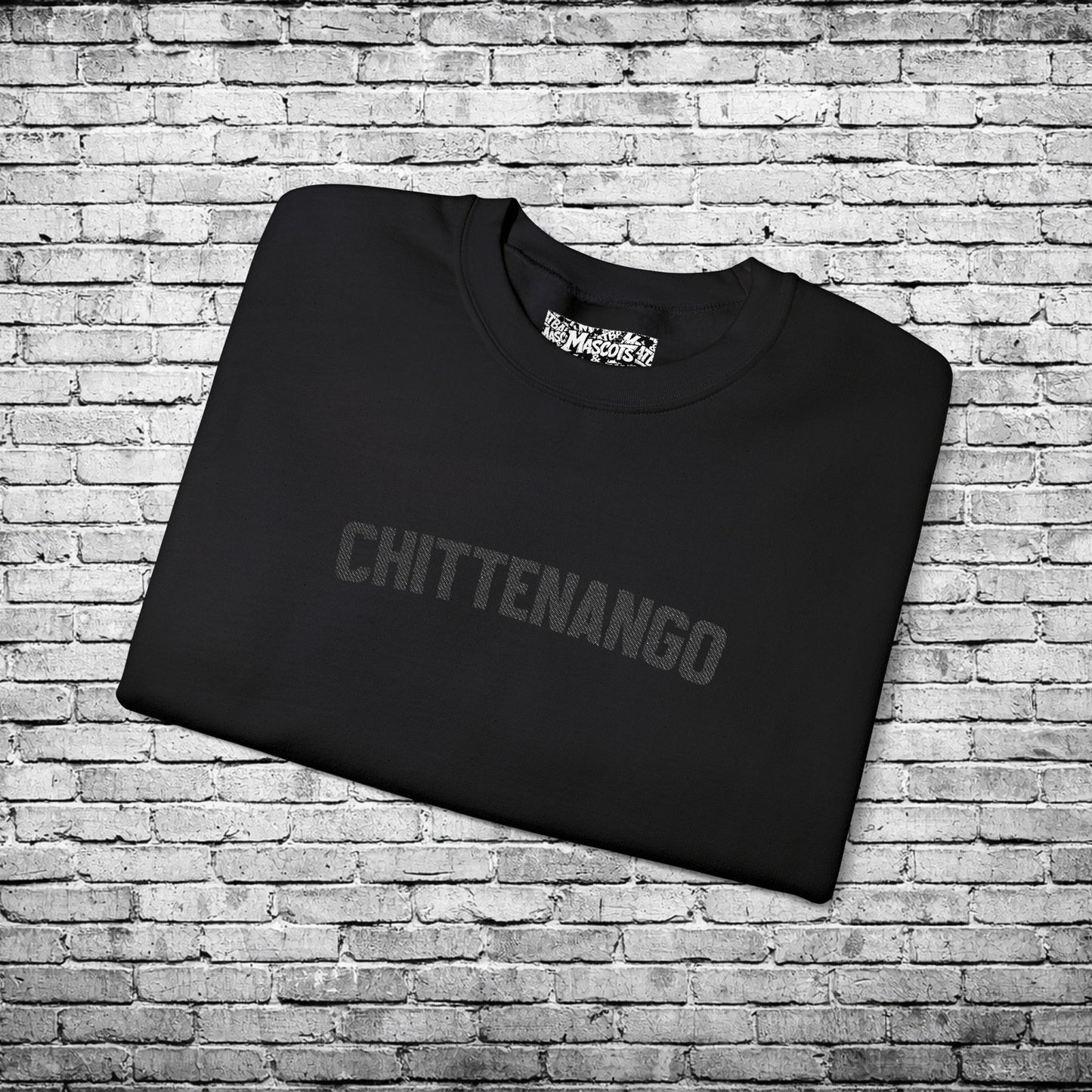 Chittenango Black Embroidered Sweatshirt