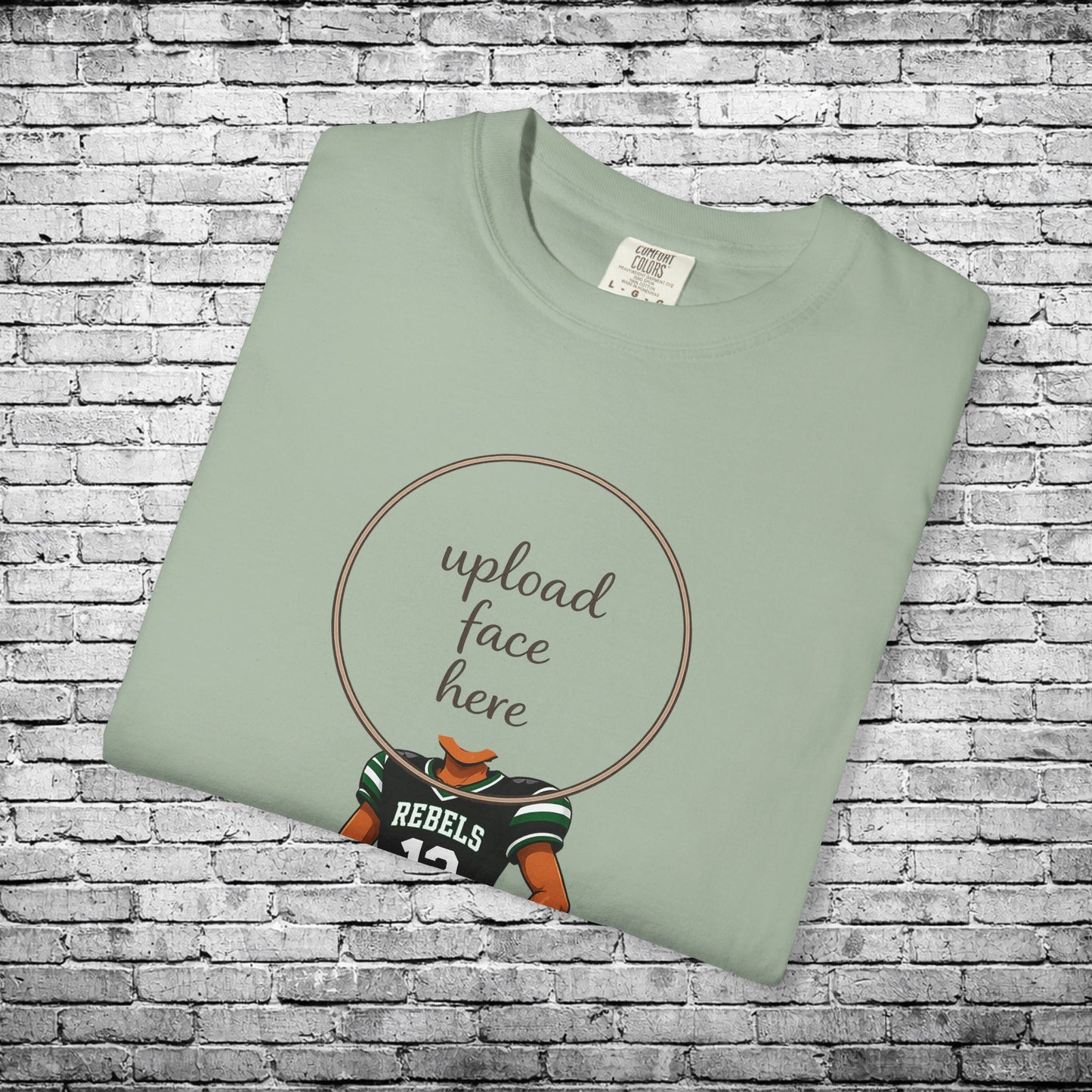 Rebels Football (Dark Skin Tone) - Custom Caricature T - Custom Colors Brand
