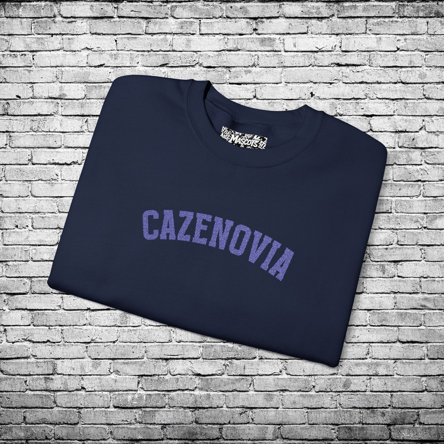 Cazenovia Blue Embroidered Sweatshirt