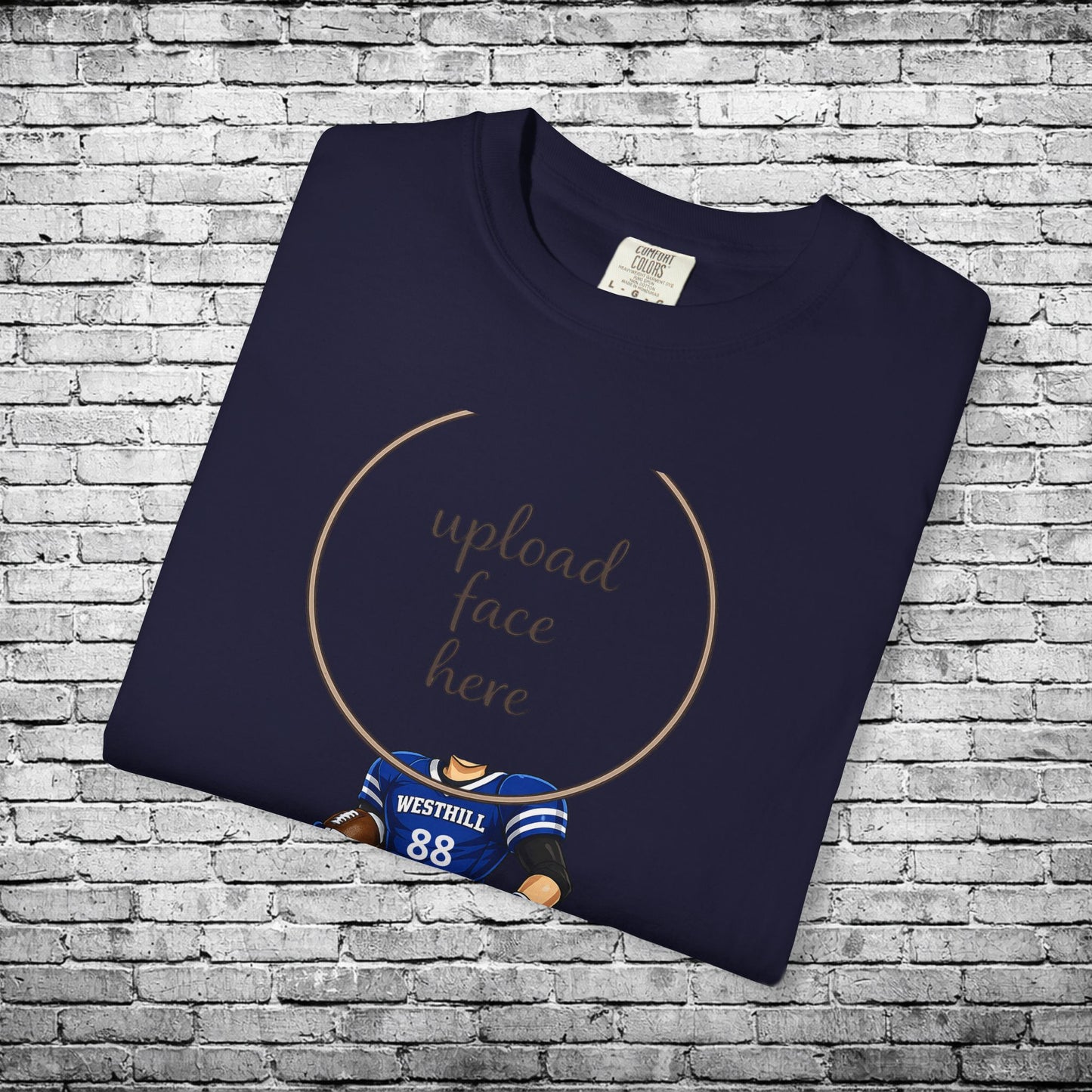 Westhill Football Custom Caricature T - Comfort Colors Brand