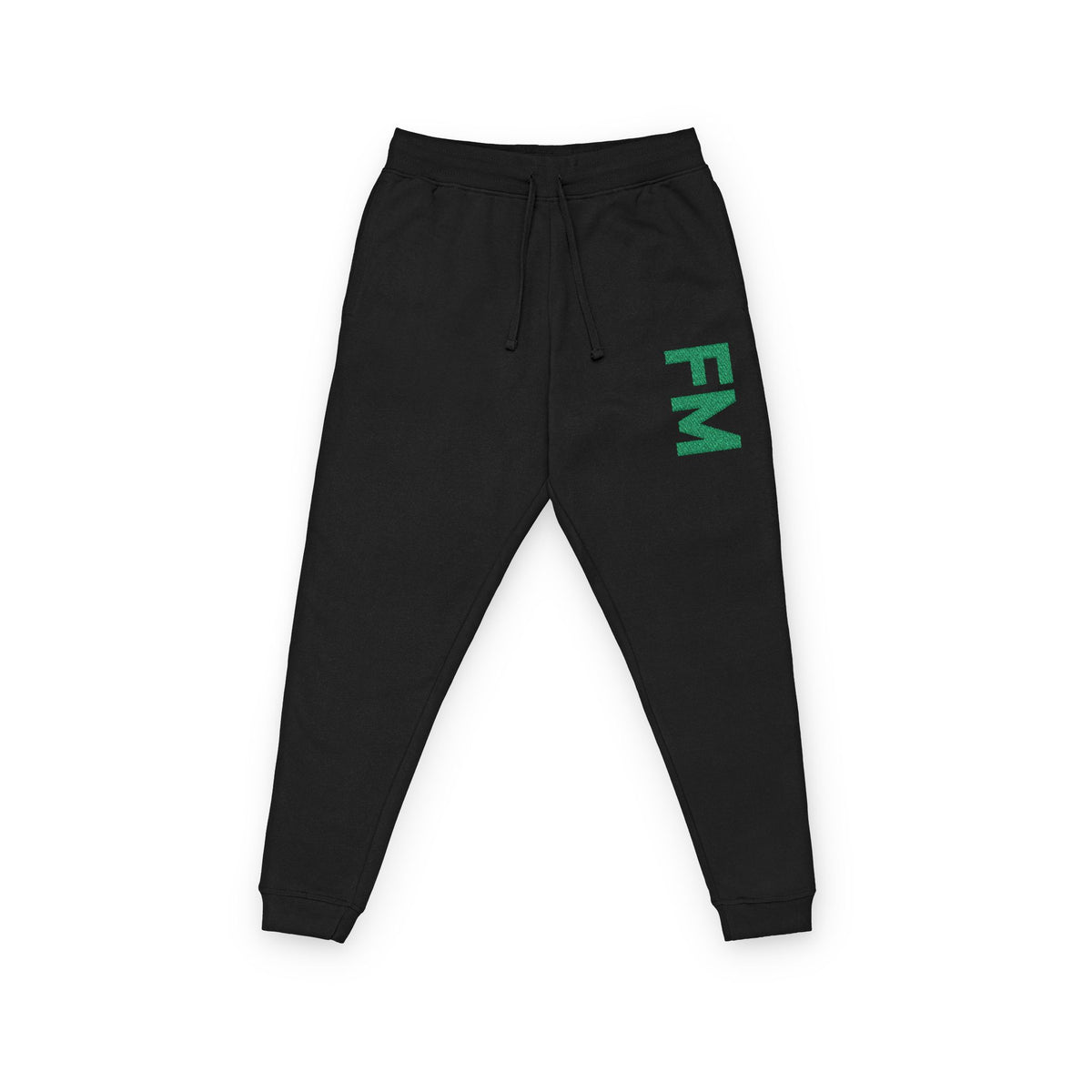 FM Green Embroidered Joggers