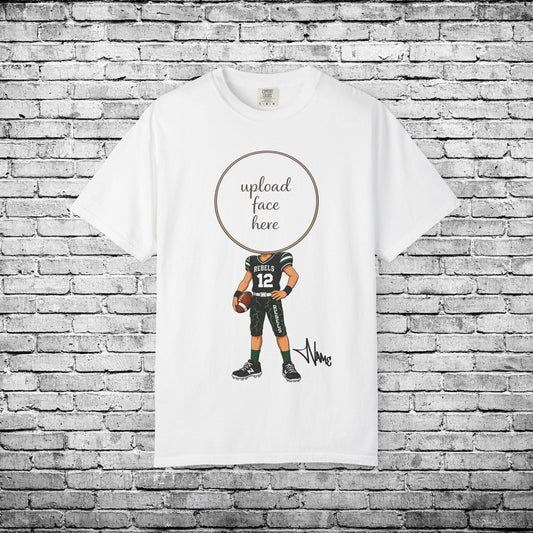 Rebels Football (Light Skin Tone) Custom Caricature T - Custom Colors Brand