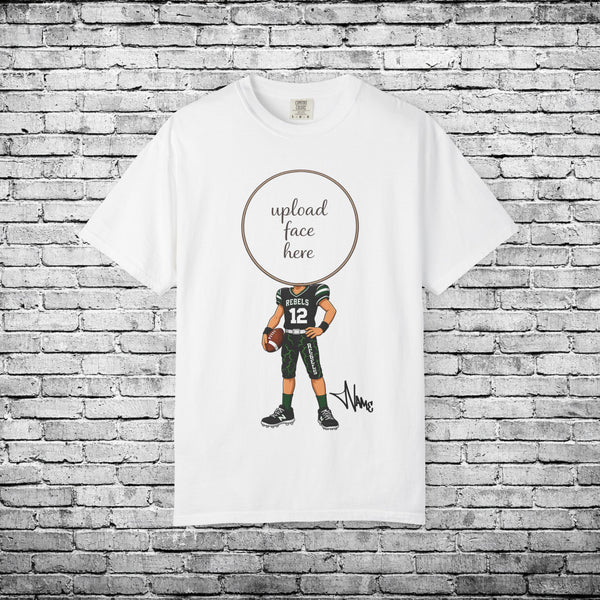 Rebels Football (Light Skin Tone) Custom Caricature T - Custom Colors Brand