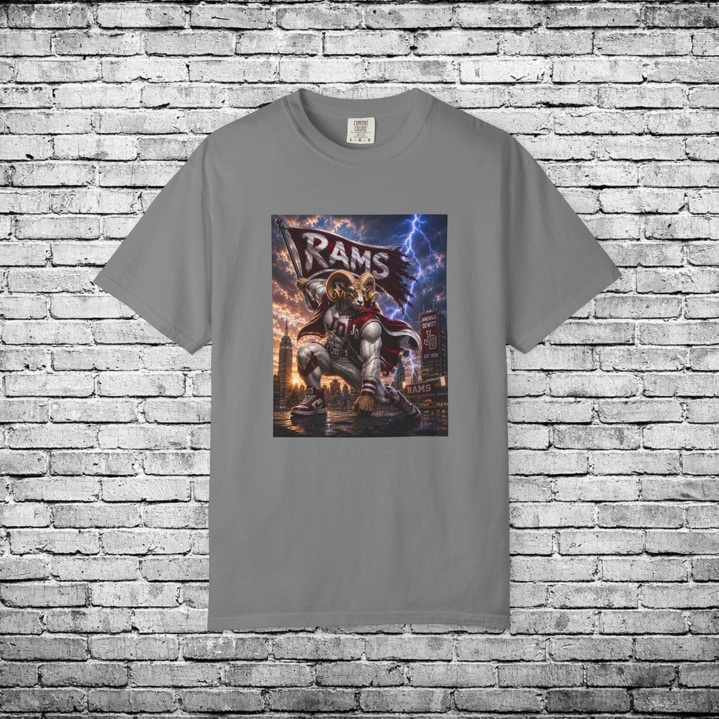 Jamesville Dewitt Superhero Ram T - Comfort Colors Brand