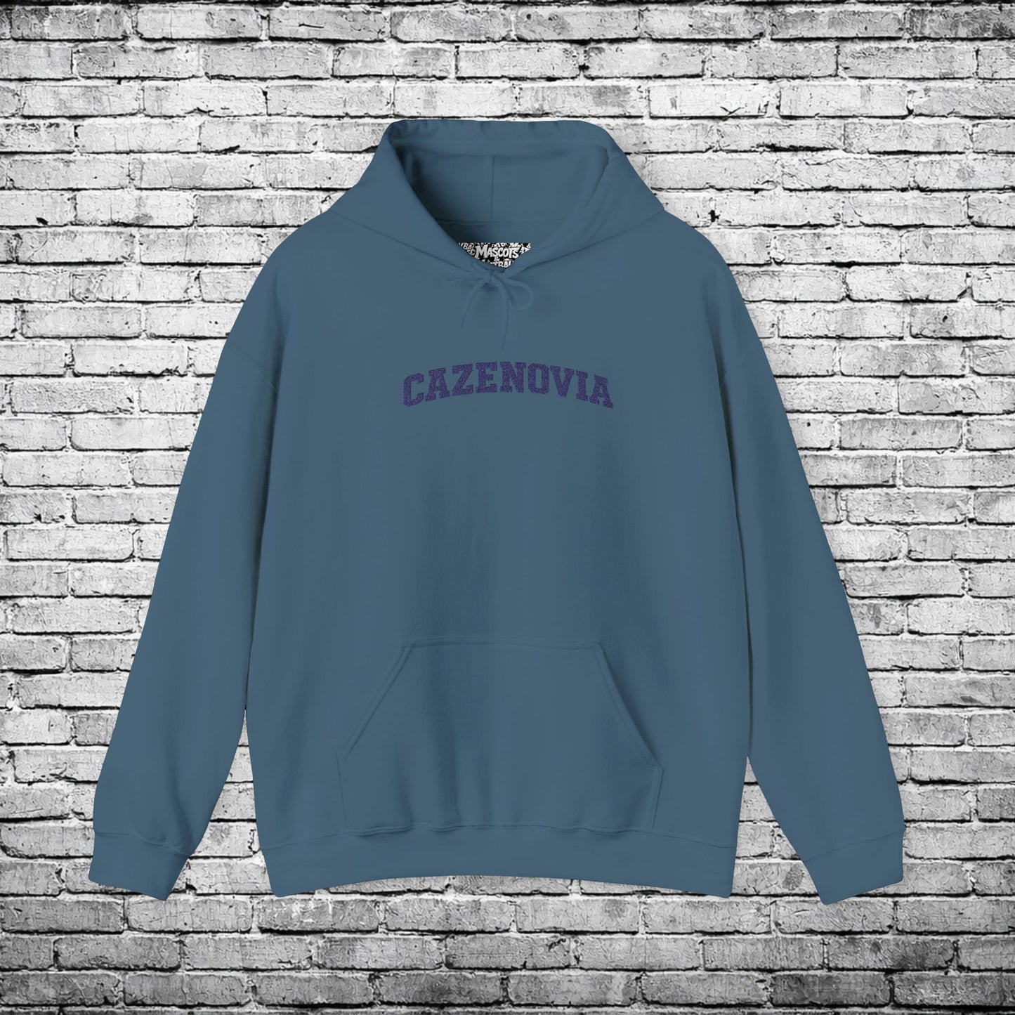 Cazenovia Blue Embroidered Hoodie