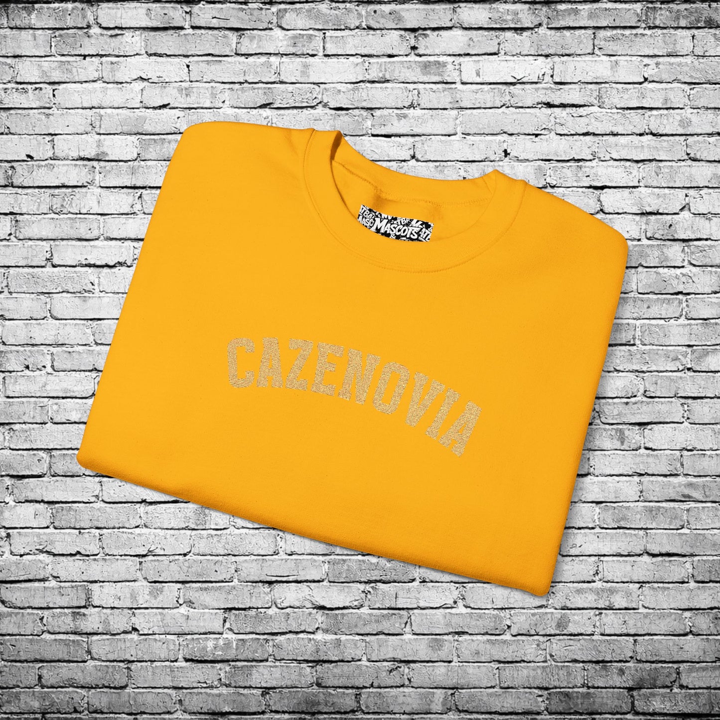 Cazenovia Gold Embroidered Sweatshirt