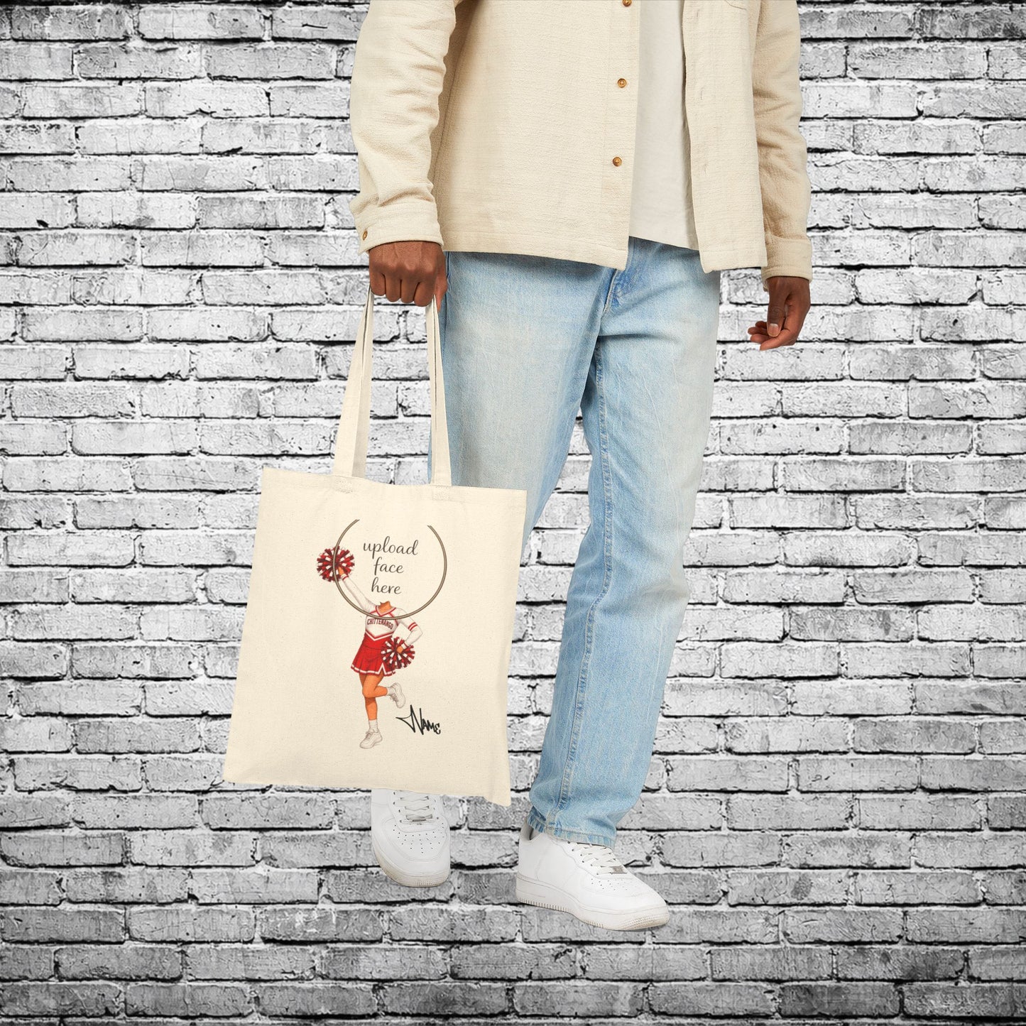 Chittenango Cheerleader Custom Caricature Tote Bag