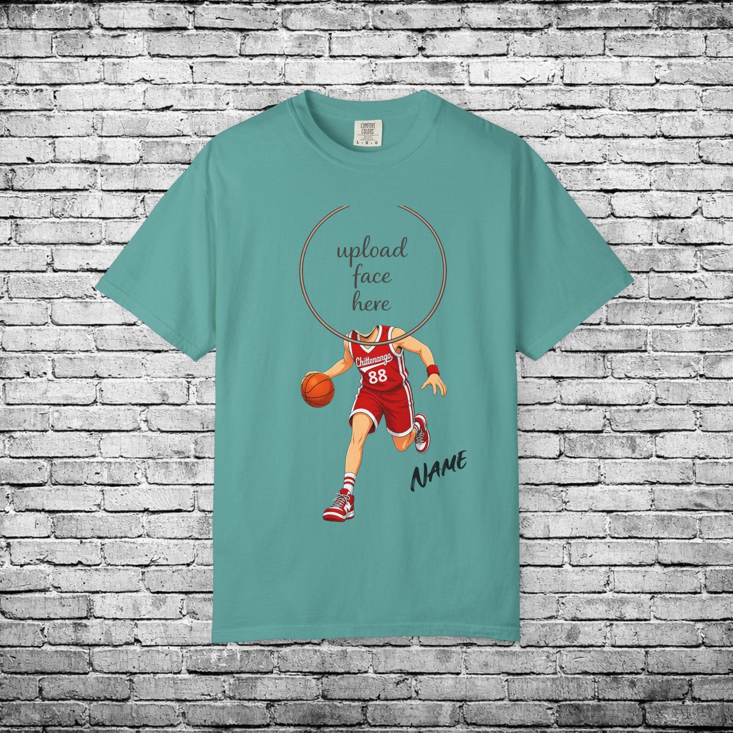 Chittenango Basketball Custom Caricature T - Comfort Colors Brand