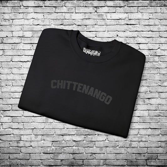 Chittenango Black Embroidered Sweatshirt