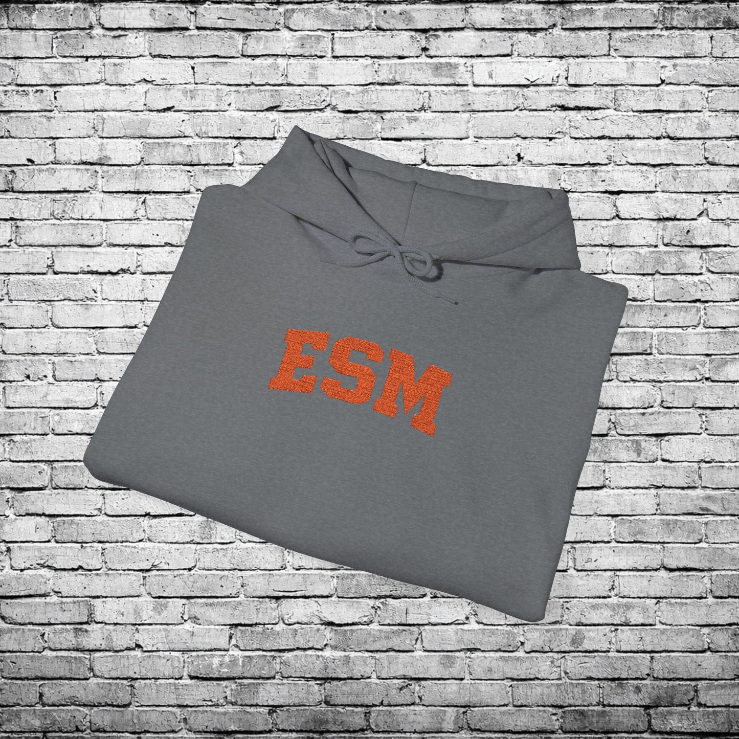 ESM Orange Embroidered Hoodie