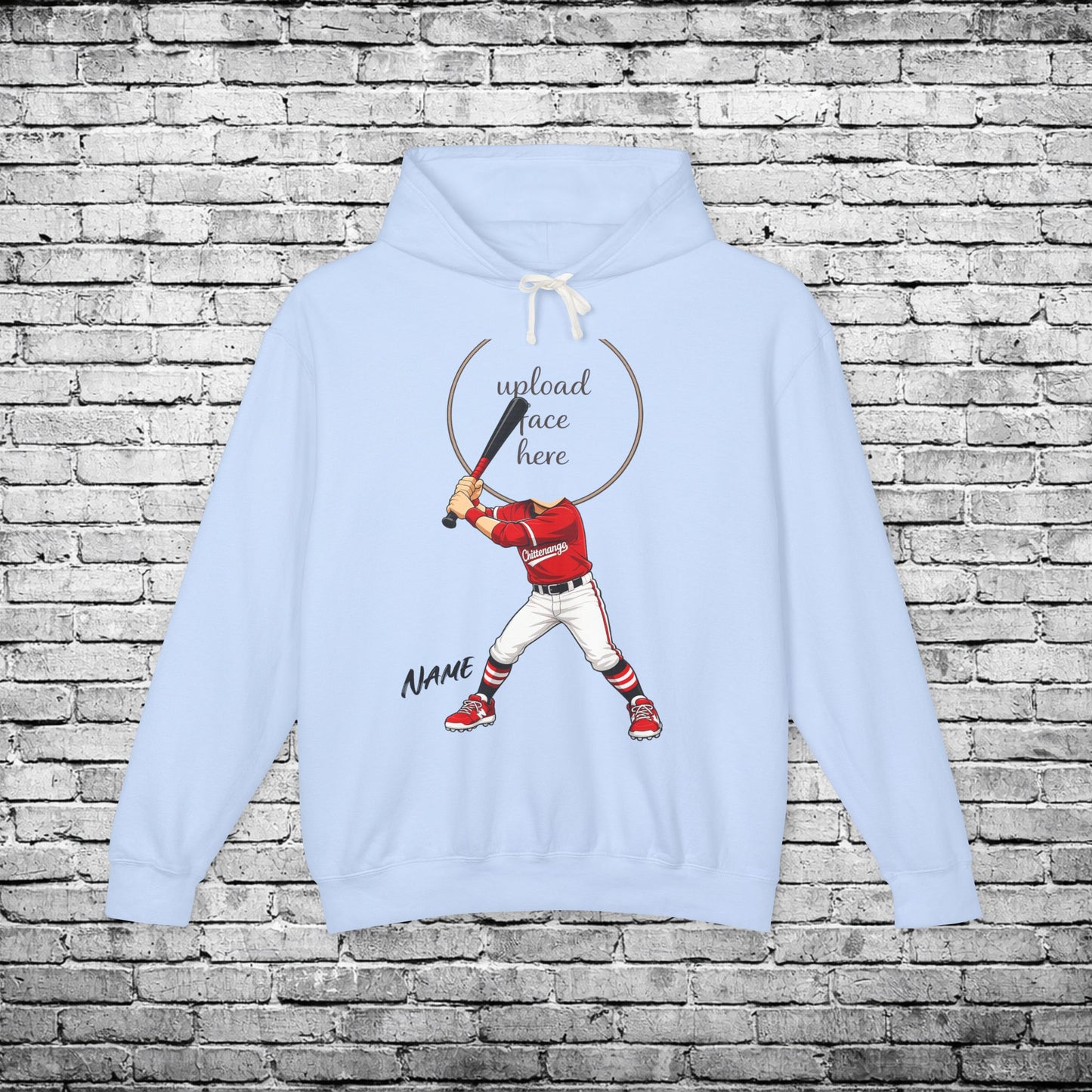 Chittenango Baseball Custom Caricature Hoodie - Comfort Colors Brand
