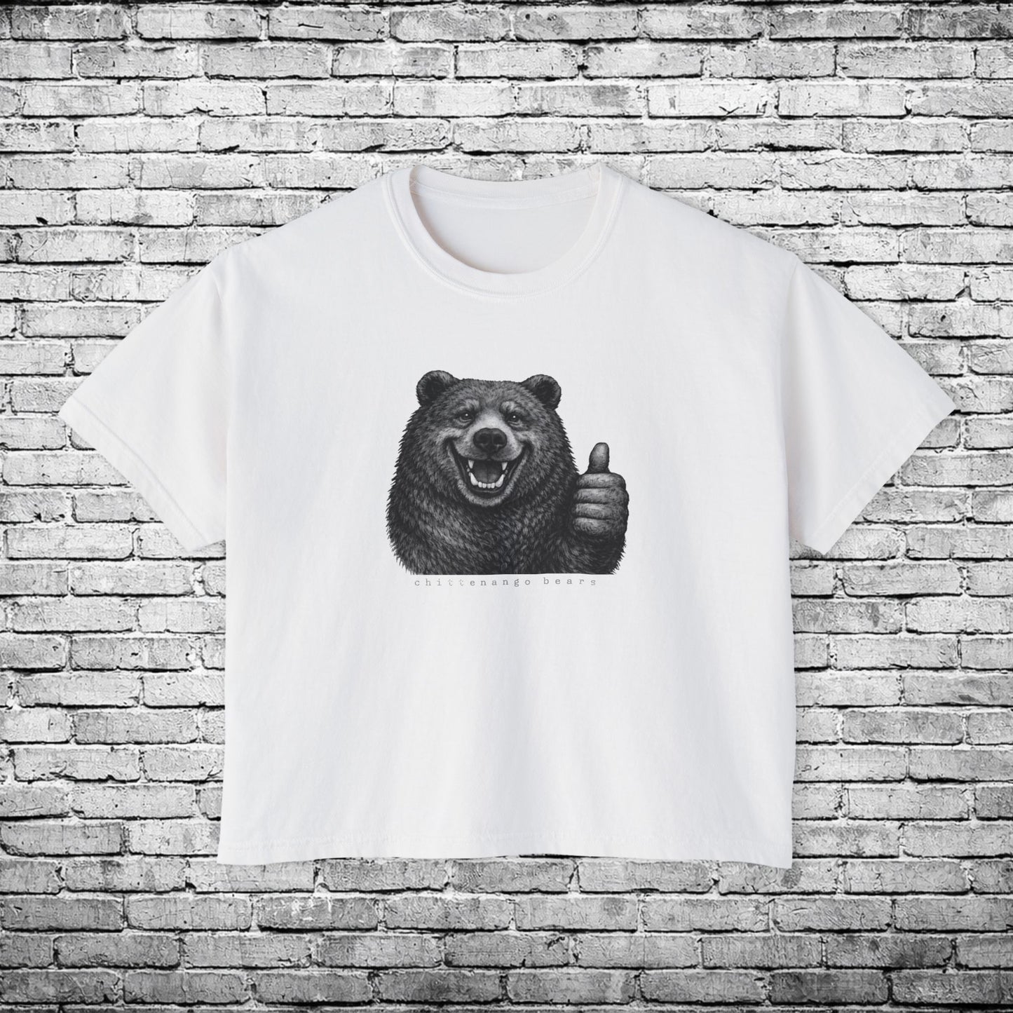 Chittenango Bear Thumbs Up Women's Boxy T