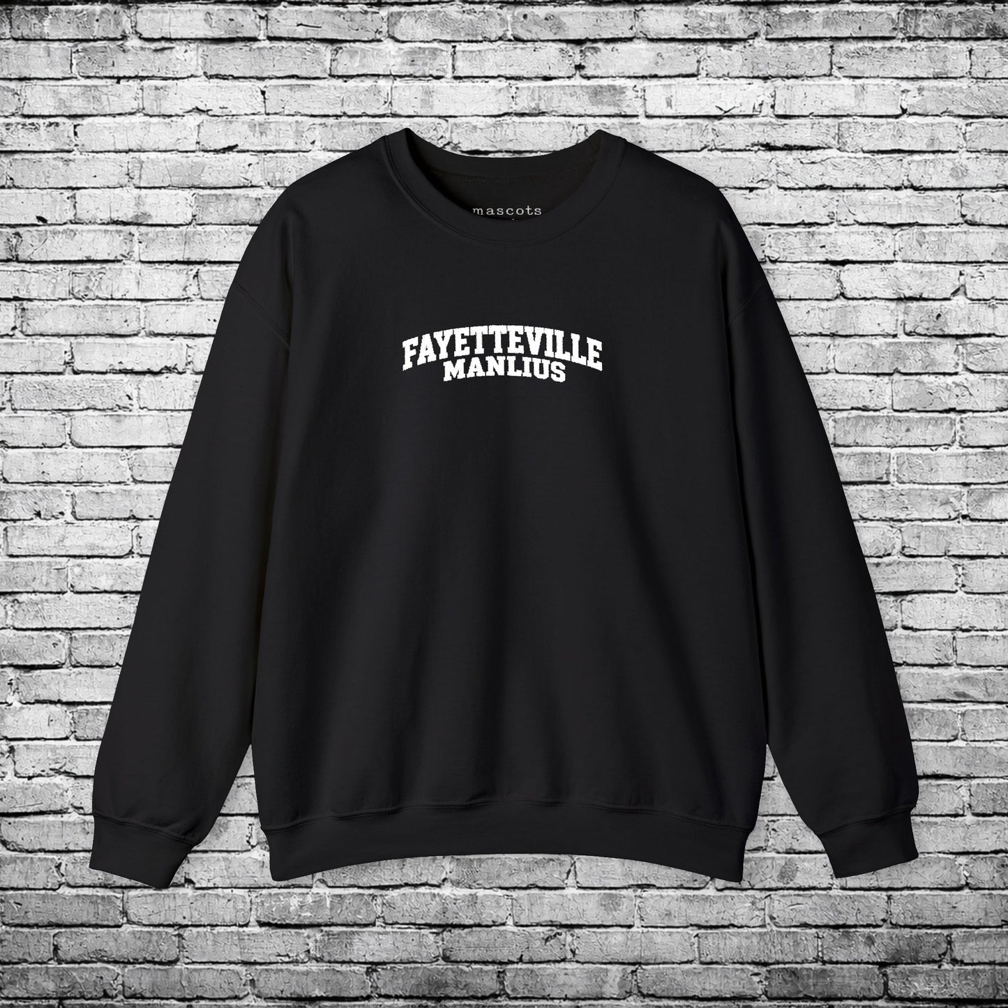 Fayetteville Manlius White Embroidered Sweatshirt