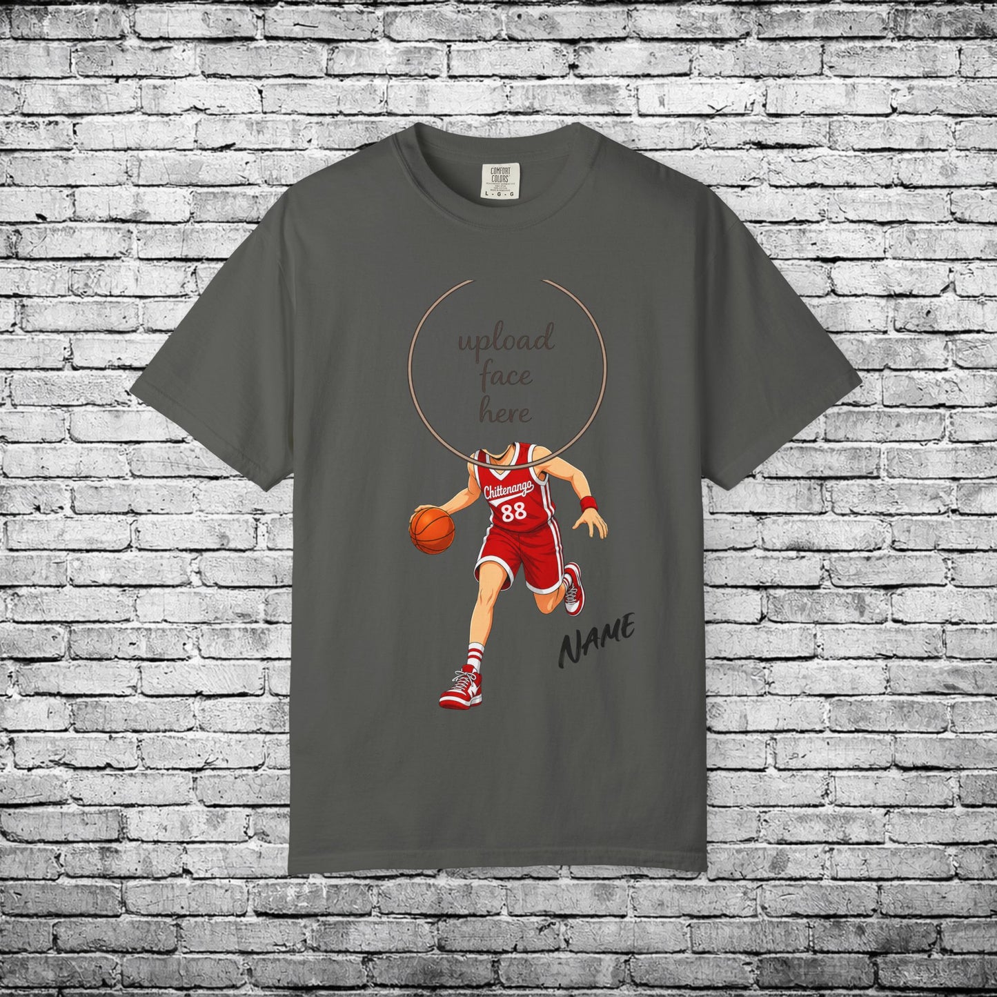 Chittenango Basketball Custom Caricature T - Comfort Colors Brand