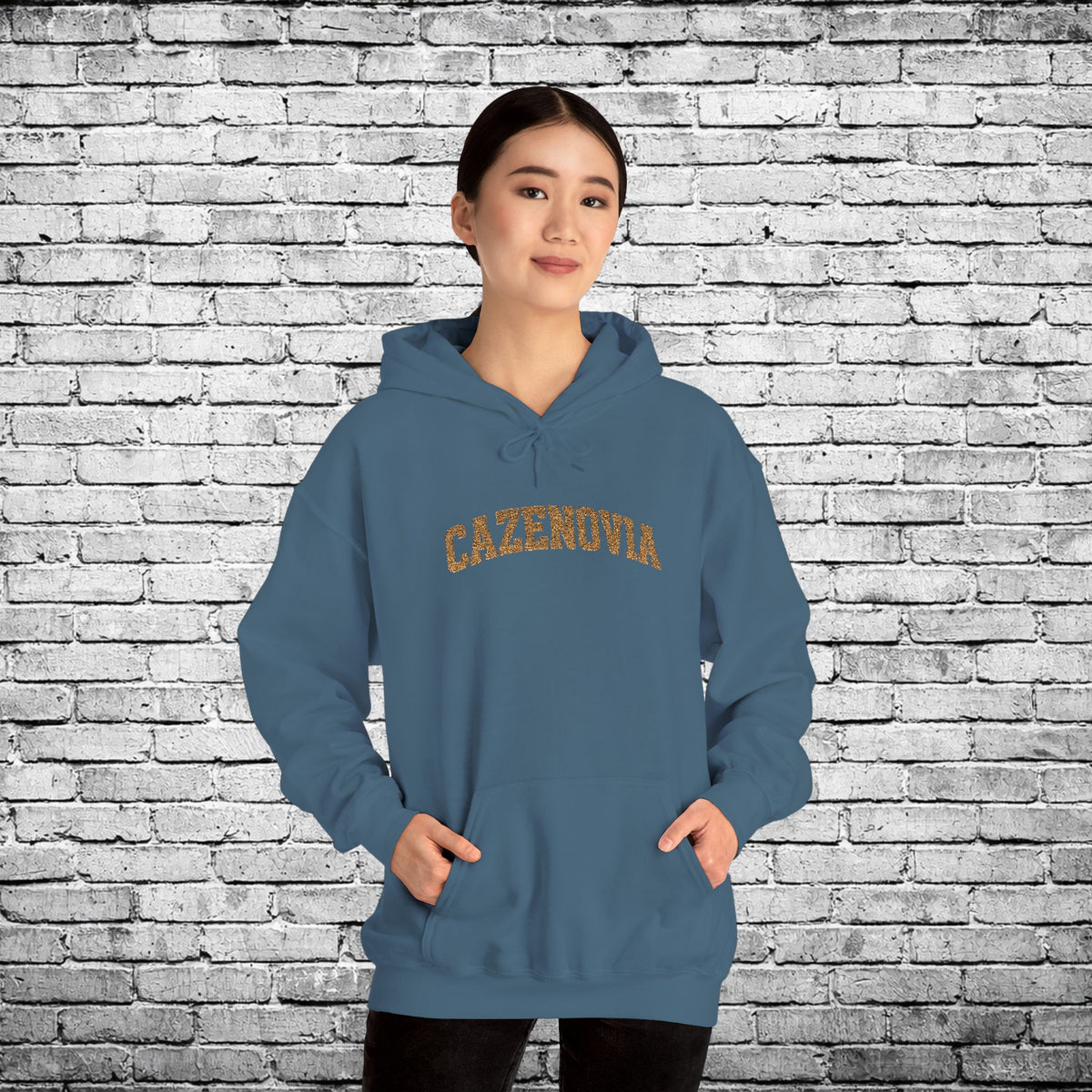 Cazenovia Gold Embroidered Hoodie