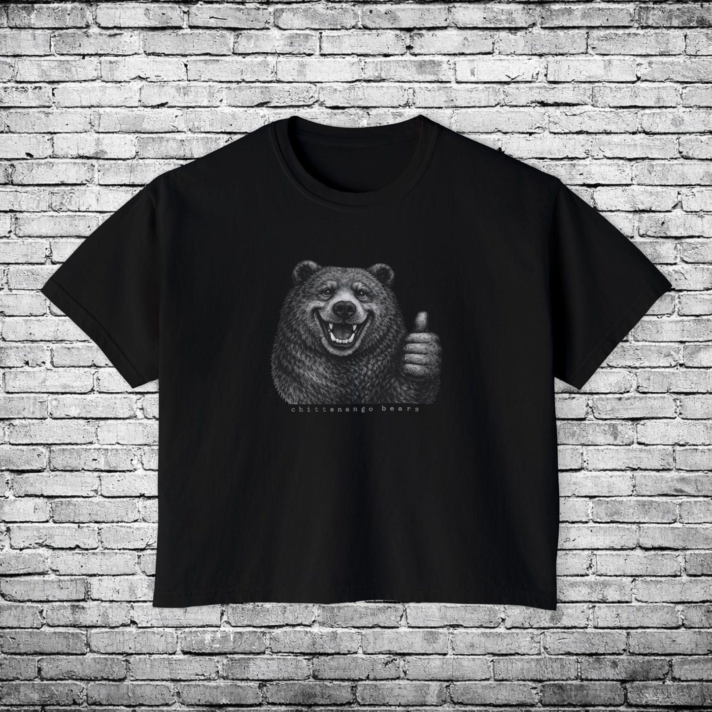 Chittenango Bear Thumbs Up Women's Boxy T
