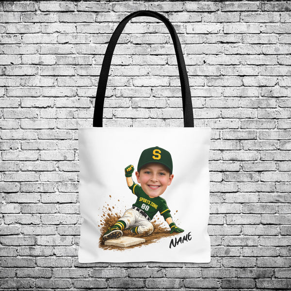 Sports Zone Custom Caricature Tote Bag