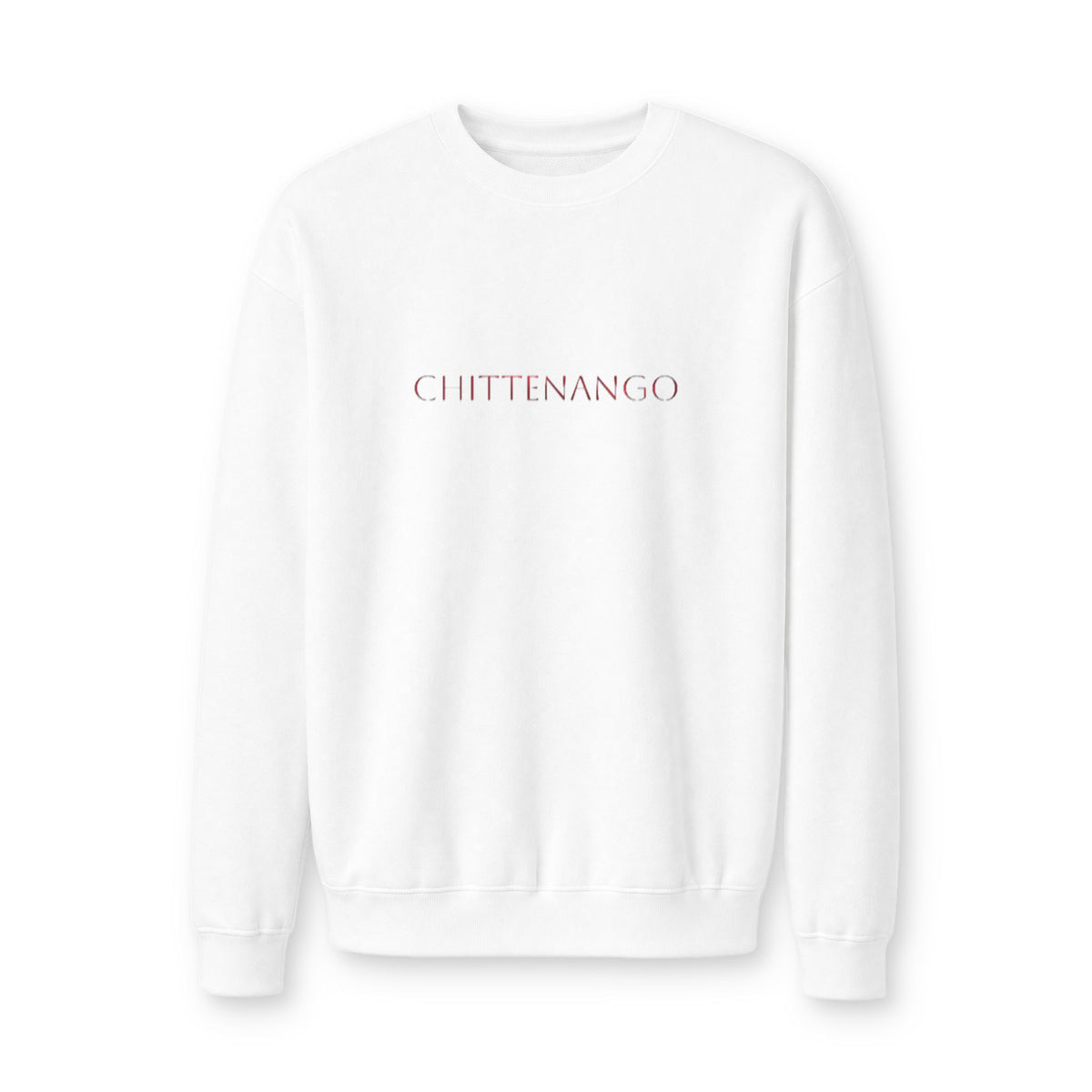 Chittenango Red Metallic Crewneck Sweatshirt - American Apparel